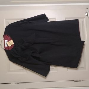 NWT unique Hand made lined wool 3/4 sleeve coat with bow detail